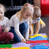 Muffik Royal Sensory Play Mats Set is suitable for larger spaces or nurseries and playrooms. It includes almost the entire range of floors - extra firm ECO, firm, soft, and 3D.
