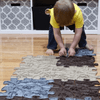 Muffik Roots Sensory Play Mats Set features floor tiles that are one step closure to nature. The Roots activity mats include 9 playmats in three earthy colours.