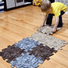 Muffik Roots Sensory Play Mats Set features floor tiles that are one step closure to nature. The Roots activity mats include 9 playmats in three earthy colours.