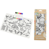 Perfect for portable entertainment, this Reusable Silicone Drawing Mat - Sea Animals keeps kids engaged during travel, restaurant visits, or quiet moments at home.