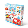 This Colour Changing Bath Book & Stickers - Mucky Trucks turns bath time into a playful cleaning adventure as children help their favourite trucks get clean.