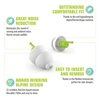 Alpine SleepSoft Reusable Sleeping Earplugs are the perfect solution for those seeking uninterrupted slumber amidst external noise or a snoring partner.