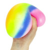 The Large Rainbow Squish Ball is a delightful way to keep busy hands entertained while promoting relaxation and sensory engagement!
