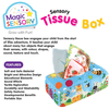 Let your child dive into sensory-rich play with the Magic Sensory Tissue Box - where every pull, crinkle, and colour sparks curiosity and joy.