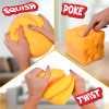 The Giggle Zone Giant Squeeze Cheese Block is not too cheesy, just squishy, stretchy happiness that melts your stress away!