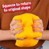 The Giggle Zone Giant Squeeze Cheese Block is not too cheesy, just squishy, stretchy happiness that melts your stress away!