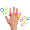 This set of 12 Textured Fidget Rings gives busy fingers a choice of ridges, bumps and waves to roll, spin, twist or press