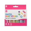 EC Pastel Paint Sticks – Set of 6. Smooth, opaque, mess-free colour in soft pastel shades. Twist-up, fast-drying sticks.