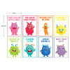 Giggle & Grow Motivational Poster Set uses cheerful monster characters and simple, growth-mindset messages to encourage courage, kindness and a can-do attitude
