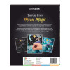 Scratch away the black art on the inside panels to discover brightly coloured patterns and motifs hidden underneath the pages of the Picture Etch - Moon Magic.