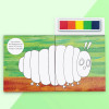 The Very Hungry Caterpillar Finger Prints is packed full of pages for kids to enjoy colouring in, using their fingerprints and the coloured inkpads.