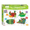 The Very Hungry Caterpillar 4-in-1 Shaped Puzzle has a different piece count - so confidence builds one colourful creature at a time.