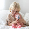 Soothe big feelings with Francesca The Weighted Flamingo. Soft plush, for hot or cold use. Supports calm, focus and sleep.