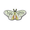 Cute Butterfly Pronoun Pin in 5 designs: She/They, He/They, They/Them, She/Her, He/Him. Inclusive, secure and perfect for bags, lanyards & jackets.