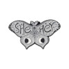 Cute Butterfly Pronoun Pin in 5 designs: She/They, He/They, They/Them, She/Her, He/Him. Inclusive, secure and perfect for bags, lanyards & jackets.
