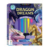 The Kaleidoscope Dragon Dreams Colouring Kit is the perfect activity for kids who love fantasy, adventure, and magical creatures.
