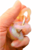 Dinky Things XL Fidgets - Tinkle Hearts is a bigger, chunkier version of our original Tinkle Hearts with smooth pearlescent heart beads, gentle sound and satisfying fidget movement.
