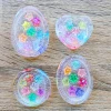 Handmade Sensory Stones - Rainbow Stars Worry Stone by Sensory Oasis for Kids. Smooth resin sensory stones with raised rainbow stars for tactile sensory input and pocket-sized calm.