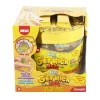 Create luxury-themed slime with Slimy Get Rich Slimy! Includes 200g clear slime, gold foil, gems, dollar bill mix-ins and a collectible gold or silver container.