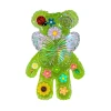 Handmade Spiky Bears - Butterfly Garden sensory fidget by Sensory Oasis for Kids, featuring textured resin and colourful butterfly and floral tactile details.