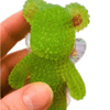 A handmade resin Spiky Bears – Butterfly Garden Worry Bear Fidget perfect for busy fingers, tactile exploration, worry moments and calming sensory play.