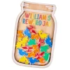 Encourage positive behaviour with the Roar-some Reward Jar. Includes a magnetic wooden reward jar, 50 dinosaur tokens, alphabet stickers and a storage bag for fun, visual motivation.