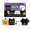 Squeeze, stack and collect the adorable Squish Blox - Spooky range! Featuring Halloween-themed plush memory foam squishies including a pumpkin, ghost, bat and cat.