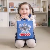 The Fabric Activity Book - Away We Go is a Montessori inspired quiet book featuring travel, camping and transport activities that build fine motor skills, imagination and independent learning.