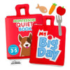 Discover the Fabric Activity Book - My Big Day. A Montessori-inspired quiet book with 10 interactive pages that build fine motor skills, independence and everyday life skills through fun, screen-free learning.