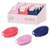 Explore two tactile textures with our 2-in-1 Silicone Sensory Brush. Soft bristles for body washing and textured tips for scalp massage.