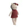 Meet Helen the Hedgehog, a soft 100% cotton knitted toy with plush detailing, embroidered features and a cosy dress. Perfect for cuddles and sensory play.