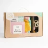 Explore the Playground Box 2 - Learn & Explore Sensory Toy Box for babies 4–6 months, with teether balls, scarves, textured balls, flash cards and animal book.