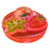 Handmade Sensory Stones - Fruit Tingle Fidget, featuring colourful raised fruit pieces in smooth resin for tactile fidgeting, sensory play and busy fingers.