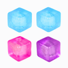 Smoosho's Super Squeeze Glow In The Dark Mini Cubes. Set of 4 squishy glow fidgets perfect for sensory play, party bags, prizes and busy hands.