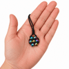 Each handmade Cosmic Metal Fidgets - Pleiades Rainbow Necklace features smooth polished metal beads for discreet sensory input, focus and fidgeting on the go.