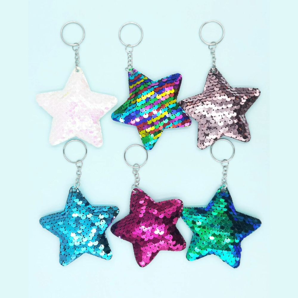 Sequin Star Keychain