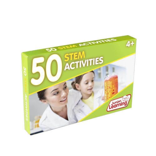 50 STEM Activities includes those that explode, bubble, fly & require some clever engineering, these cards will get you excited about STEM!