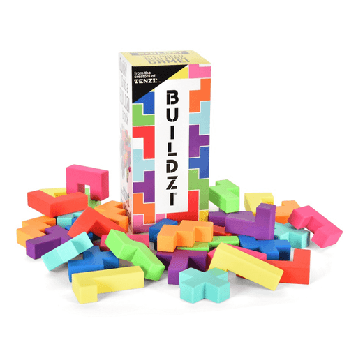The fast-stacking, nerve-racking, building game! Grab a BUILDZI block & be the first to build your tower, but careful, don’t let it tumble!