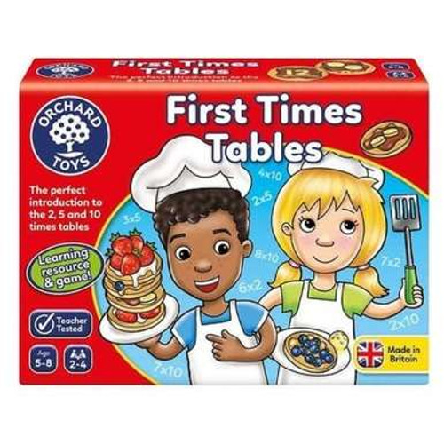 Introduce children basic times tables with this fun pancake flippin' Orchard Toys - First Times Tables Game. Make learning times tables fun!
