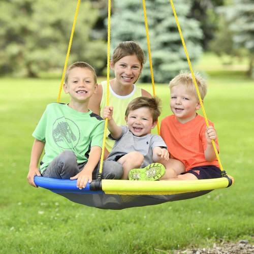 Both children and adults can enjoy swinging fun and relaxation with the Adventure Sky Swing! Hang from a tree or a strong beam.