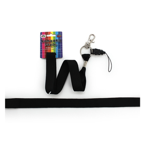 Lanyard Plain - Black is perfect for holding your fidgets, keys, ID, communication cards & so much more - right within convenient reach.