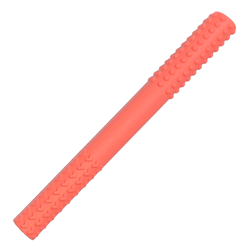 Chewy Charms - Chewy Tube Orange is a soft, spongy, textured tube. They are great to chew on with the flexible shape making it very versatile.