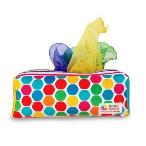 Sense & Grow - Sensory Tissue Box is a fun way to help a child develop their senses and is great for younger children.