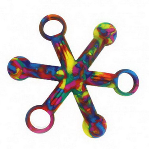 A funky chew and fidget toy in one, the Chewigem Hexichew - Rainbow has it all! Suitable for children 18 months and over.
