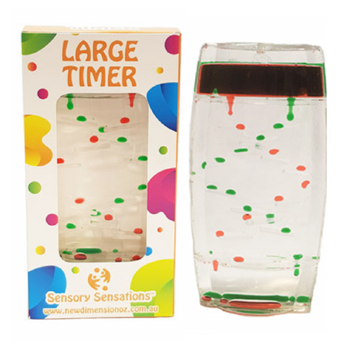 An entertaining toy for all ages, everyone will find themselves entranced in watching their Sensory Sensations - Large Diagonal Liquid Timer.