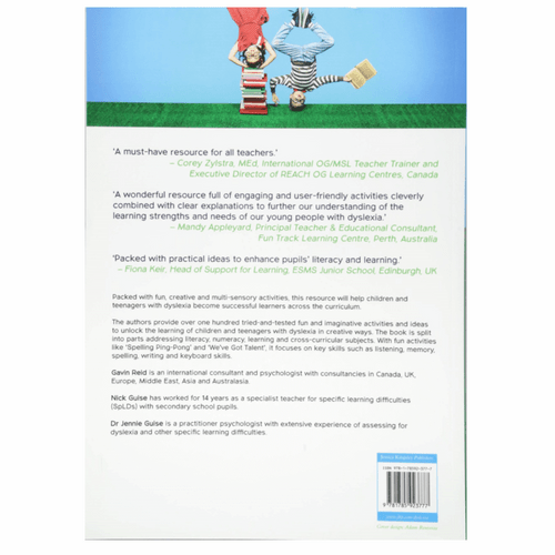 Big Book of Dyslexia Activities for Kids and Teens is packed with fun, creative & multi-sensory activities for children & teens with dyslexia