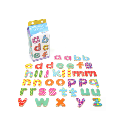 Milk Carton - Magnetic Lowercase Letters are the perfect tool for kids learning how to spell & are suitable to use on any magnetic surface.