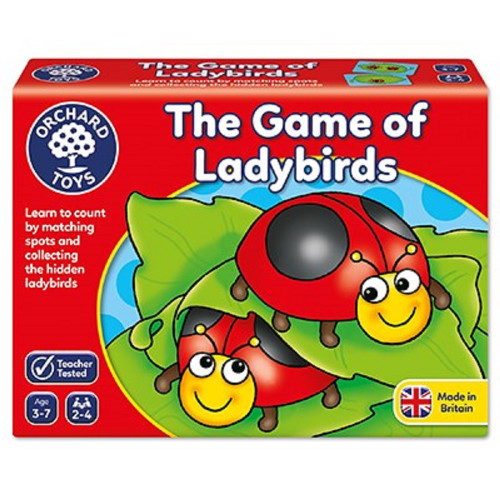 Orchard Toys - The Game of Ladybirds is a game of anticipation, players wait with excitement to see how many ladybirds they will turn over.