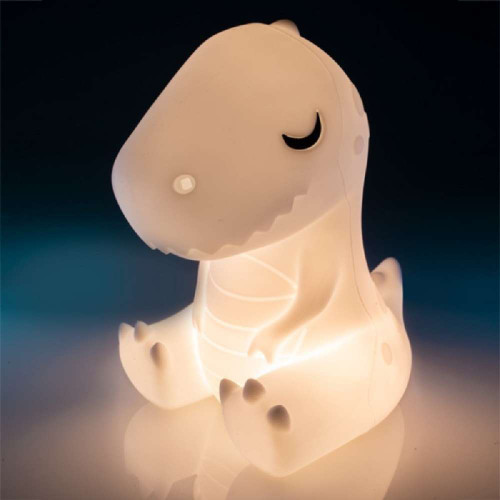 Lil Dreamers T-Rex Soft Touch LED Light is the perfect bedtime companion for little ones as they head off to bed for a peaceful nights sleep.