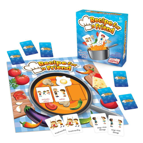 Compete with your friends and family to create the perfect Recipe for a Friend in this exciting social skills memory game!